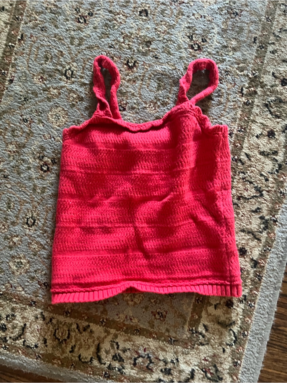 abercrombie kids Bright Pink Knit Tank Top